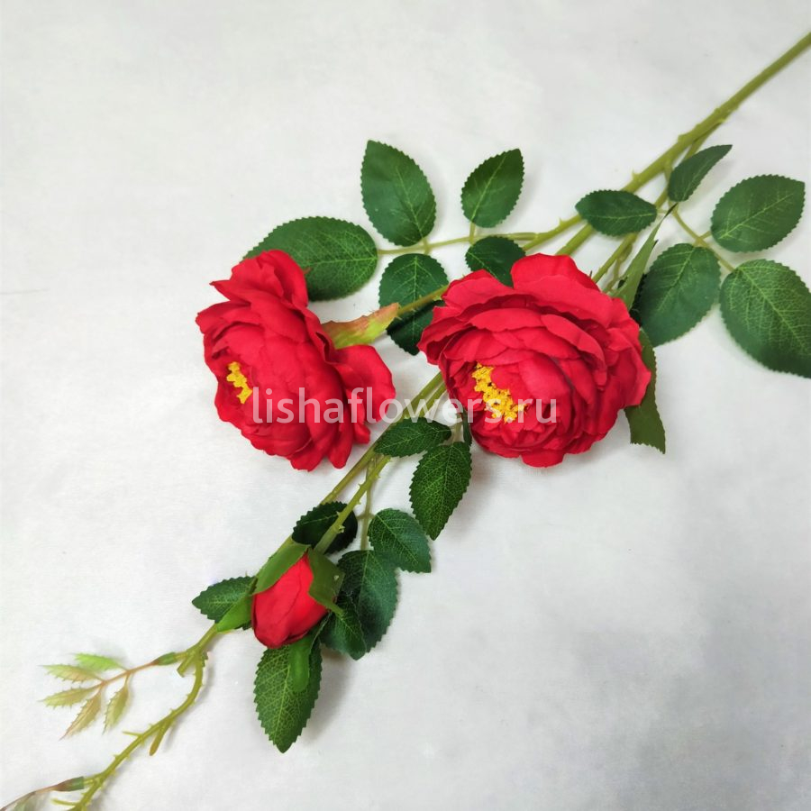 Ветка розы 80 см. Арт.KF4